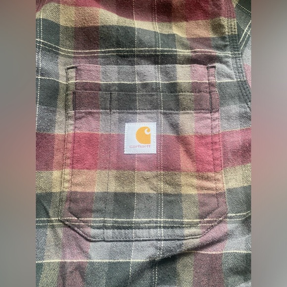 Carhartt Men's Rugged Flex Fitted Midweight Flannel Long-Sleeve - Men’s Small - Picture 6 of 10